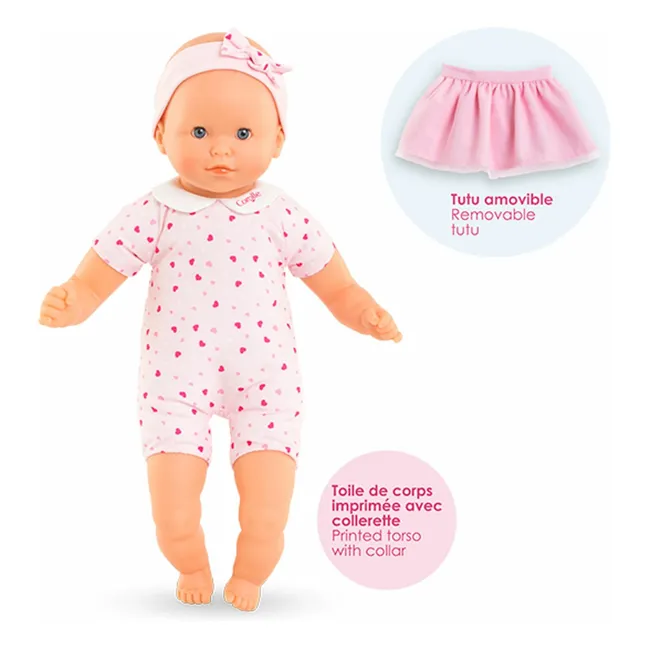 Mon premier poupon - Niedliches kleines Poupon-Herz | Blassrosa