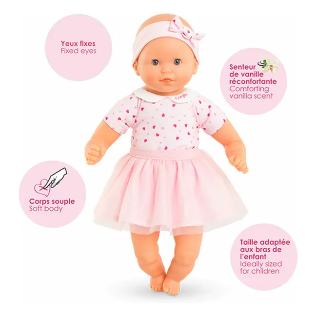 Mon premier poupon - Niedliches kleines Poupon-Herz | Blassrosa