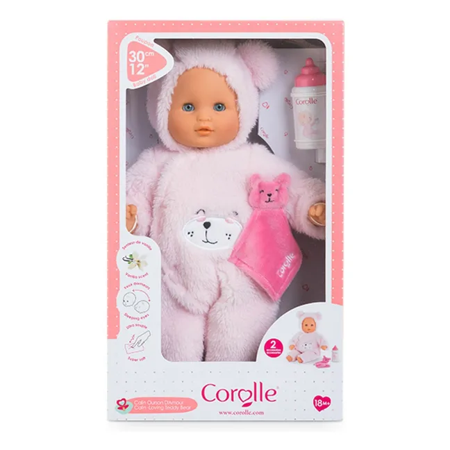 Mon premier poupon - Ourson d'Amour et ses accessoires | Rose pâle
