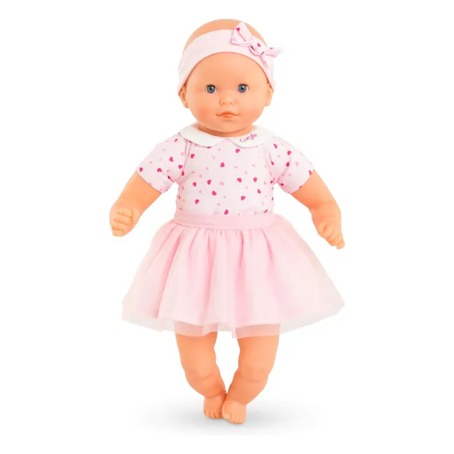 Mi primer Poupon - Adorable corazoncito Poupon | Rosa Pálido