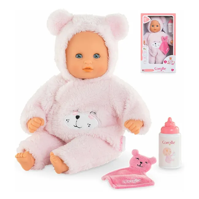 Mon premier poupon - Ourson d'Amour et ses accessoires | Rose pâle