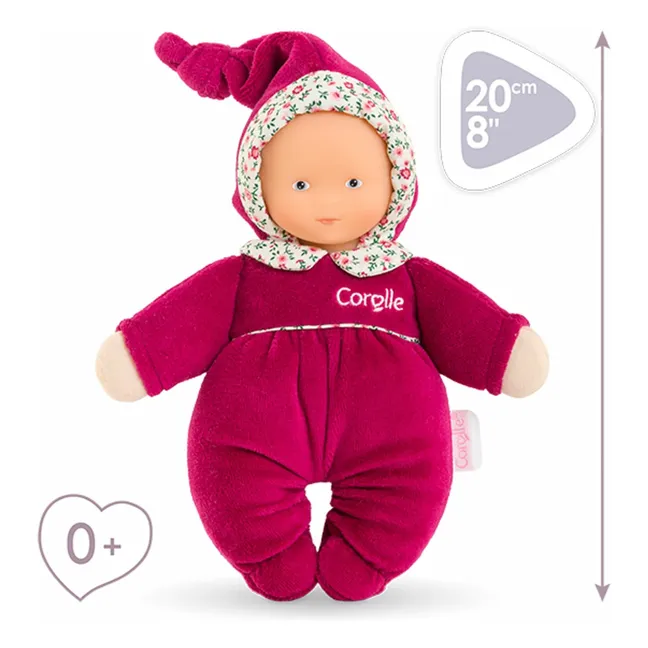Babidoux - Peluche rosa y granadina | Rosa Fushia
