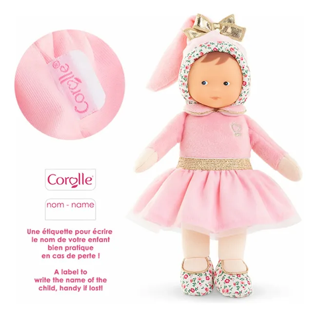 Mon doudou - Miss Ballerine Rose Grenadine | Rose pâle
