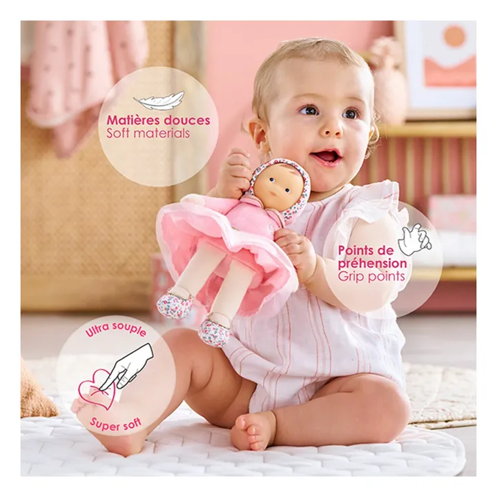 My cuddly toy - Miss Ballerine Rose Grenadine | Pale Pink- Product image n°2