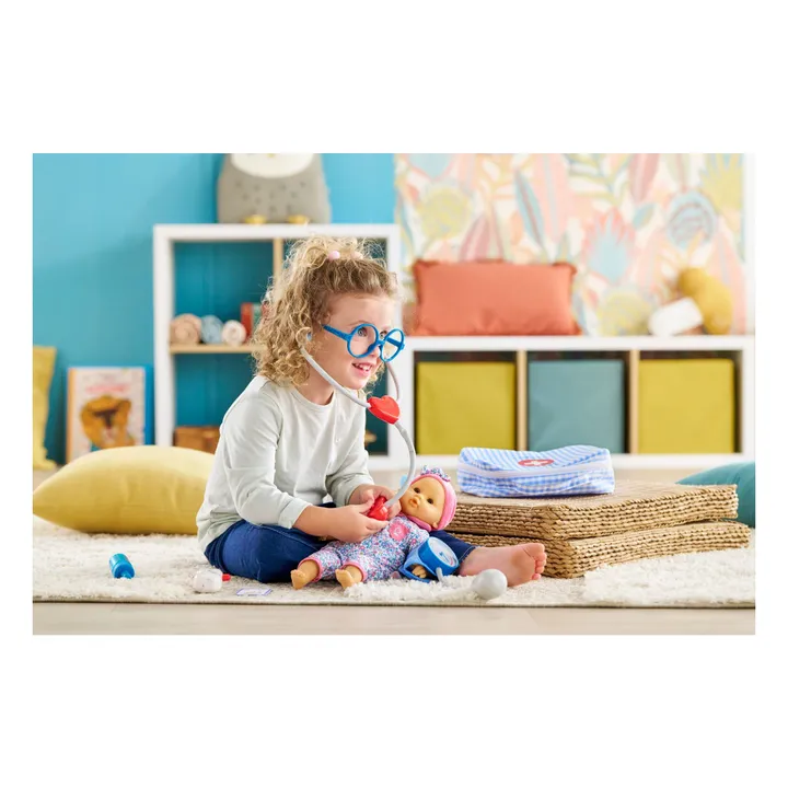 Valise de docteur et ses accessoires pour poupon 30 cm | Bleu ciel- Image produit n°2