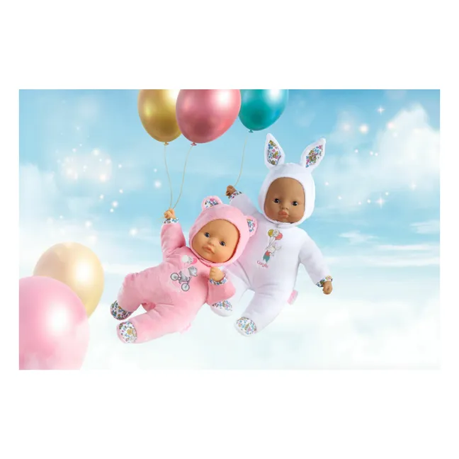 Mon doudou - Poupée Pti' Cœur Ours | Rose pâle