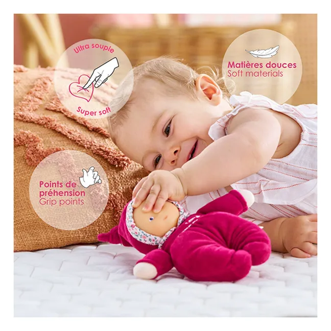 Babidoux - Peluche rosa y granadina | Rosa Fushia