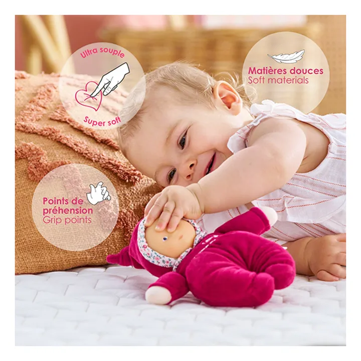 Babidoux - Pink Pomegranate Soft toy | Fuchsia- Product image n°5