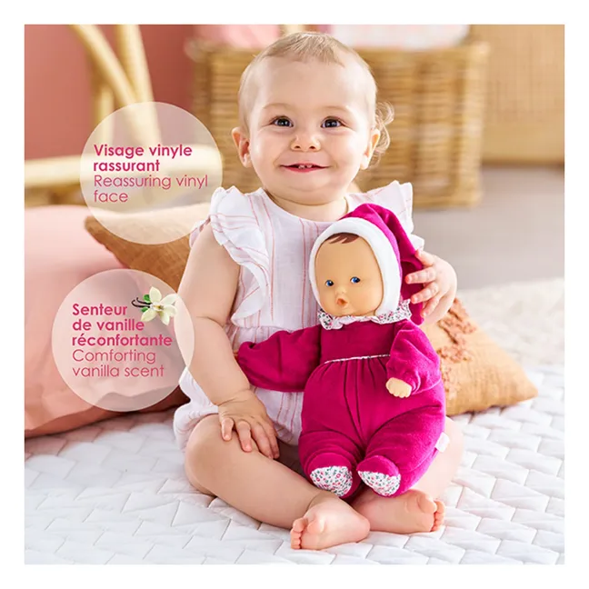 Mein Kuscheltier - Babipouce Rose Grenadine | Fuchsie