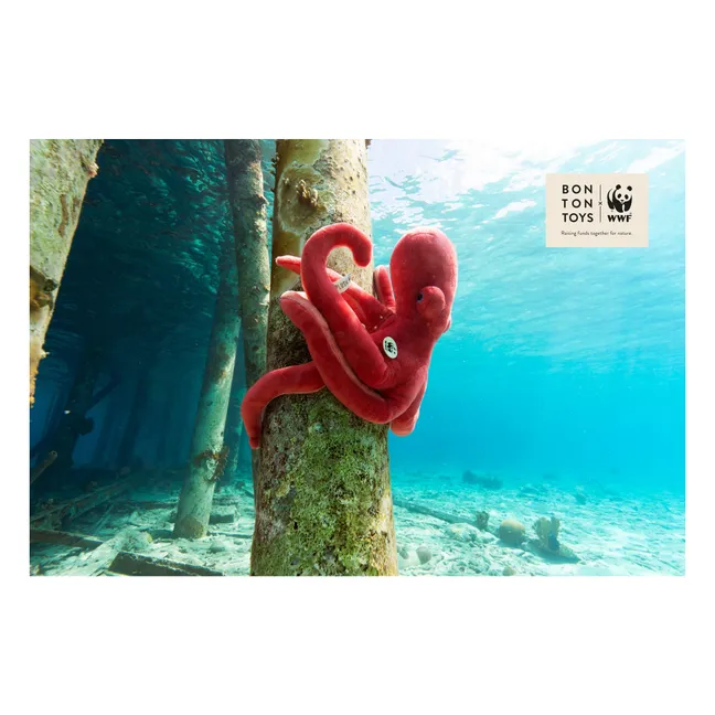 WWF - Peluche polpo | Rosso