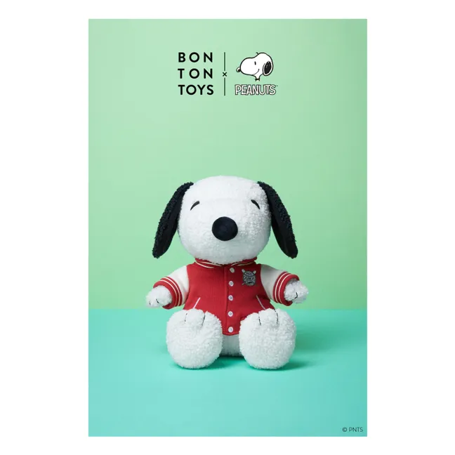 SNOOPY - Peluche di Snoopy in bomber universitario