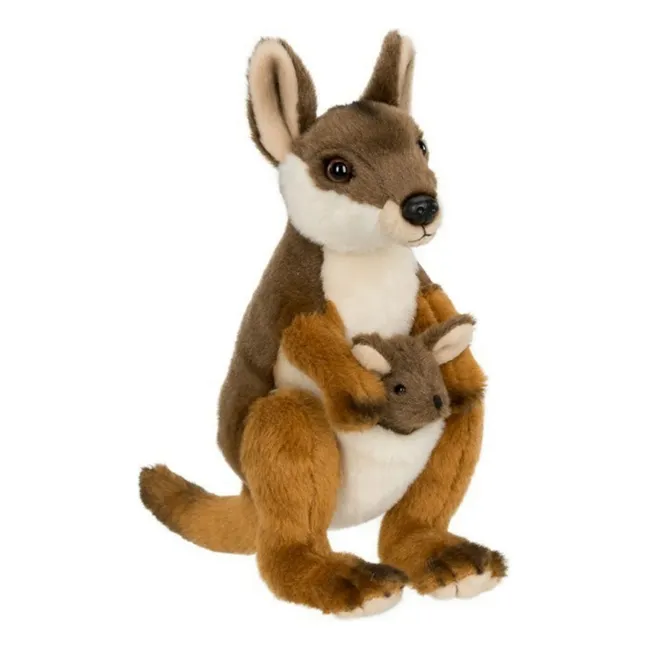 WWF - Peluche canguro con bambino | Marrone chiaro