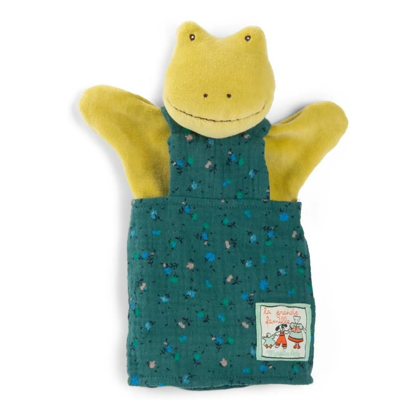 Moulin Roty Green Perlette The Frog Puppet