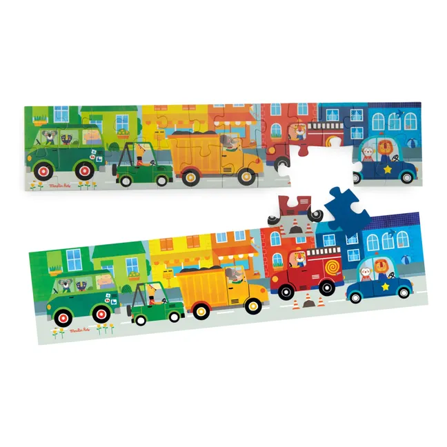 Puzzle de vehículos - 24 piezas