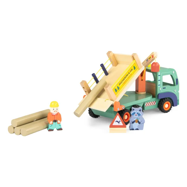 Camion forestier et ses accessoires | Vert