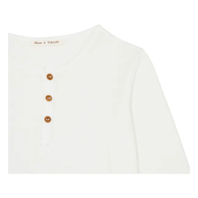 Buttoned T-Shirt | White