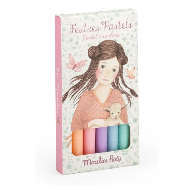 Les Rosalies pastel felts - Box of 6