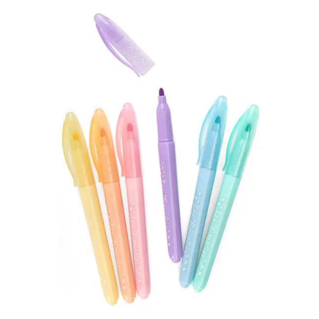 Feutres pastels Les Rosalies - Boîte de 6