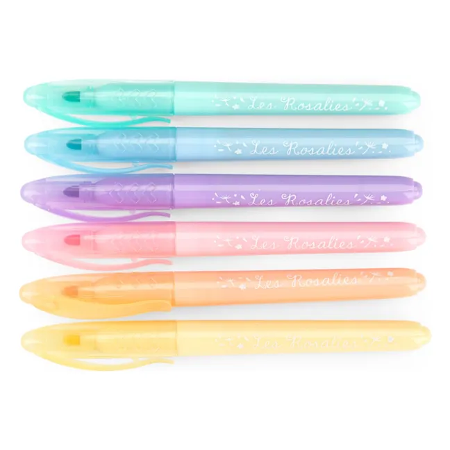 Feutres pastels Les Rosalies - Boîte de 6