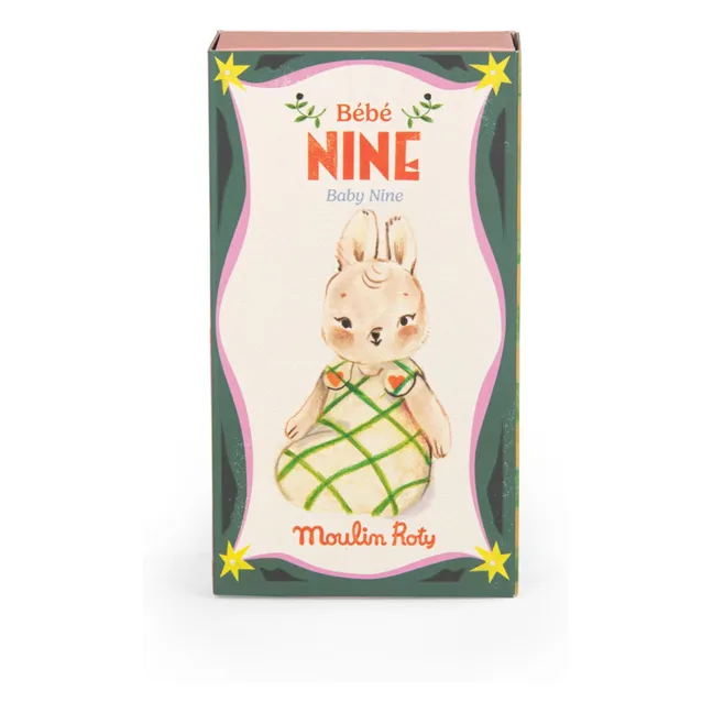 Nine the Rabbit baby plush with box | Sand