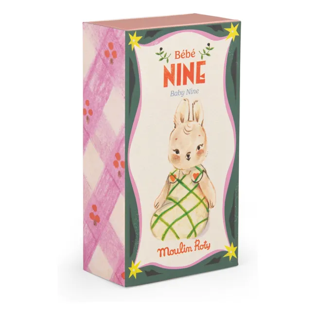 Nine the Rabbit baby plush with box | Sand