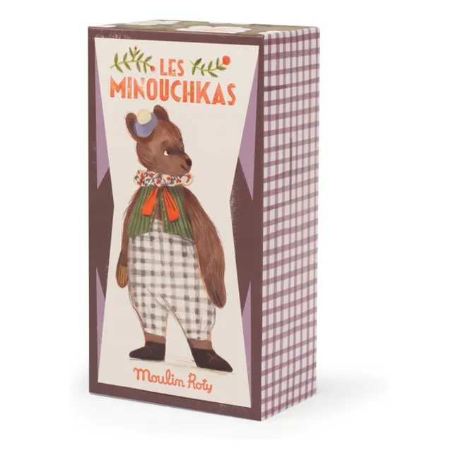 Peluche Baba il Grande Orso con scatola | Marrone scuro