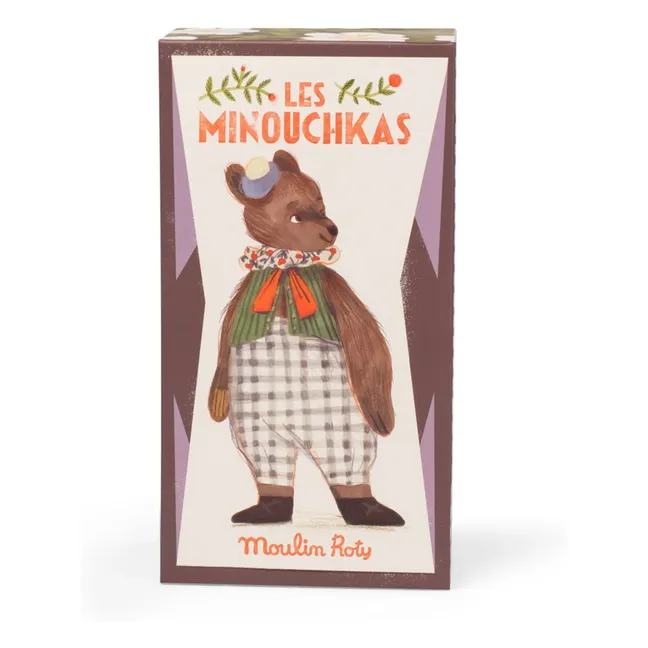 Peluche Baba il Grande Orso con scatola | Marrone scuro