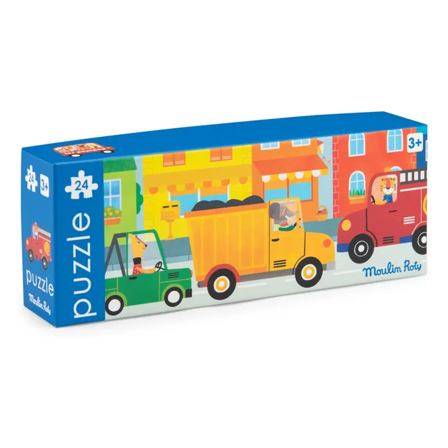 Puzzle de vehículos - 24 piezas