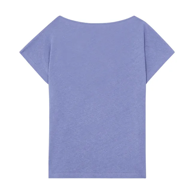 T Shirt Für Frauen Kurzarm  | Vintage blau denim