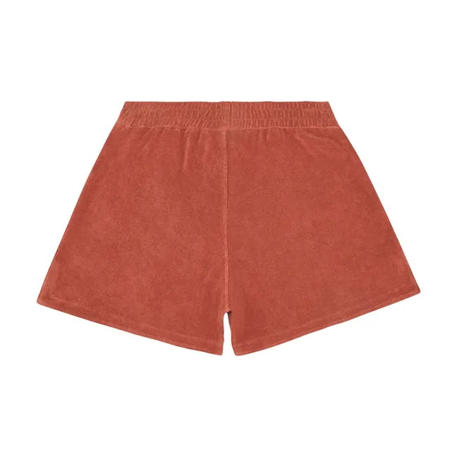 Pantalones cortos de rizo para mujer | Terracotta