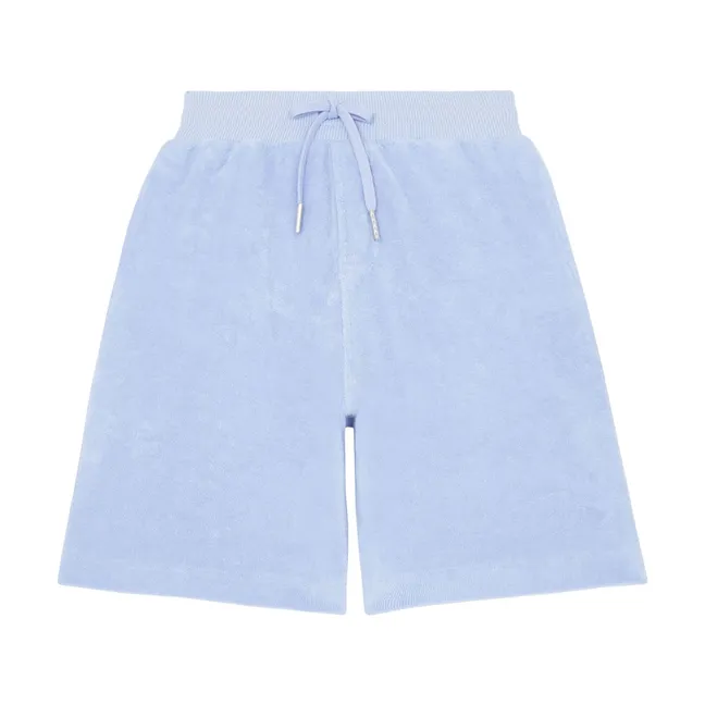Boy's Organic Terry Shorts | Ice blue