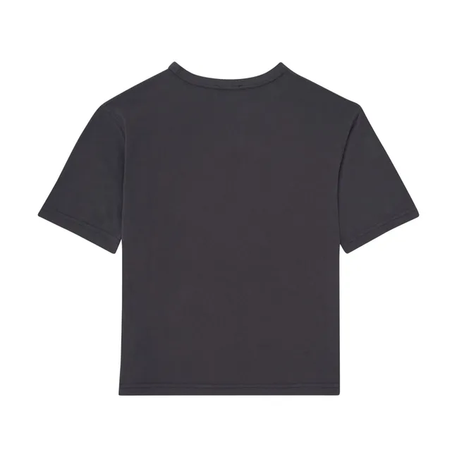 Camiseta de manga corta de algodón orgánico para niño | Negro