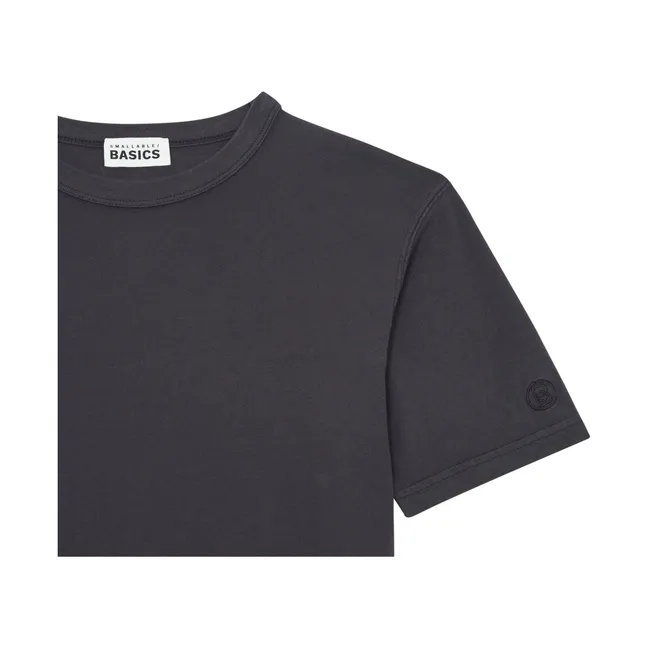 T-Shirt Jungen Kurzarm aus Bio-Baumwolle | Schwarz