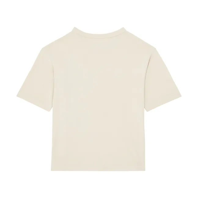 T-Shirt Jungen Kurzarm aus Bio-Baumwolle | Kreidefarbe