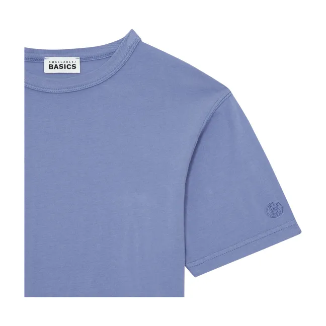 Boy's organic cotton short-sleeve t-shirt | Vintage blue denim