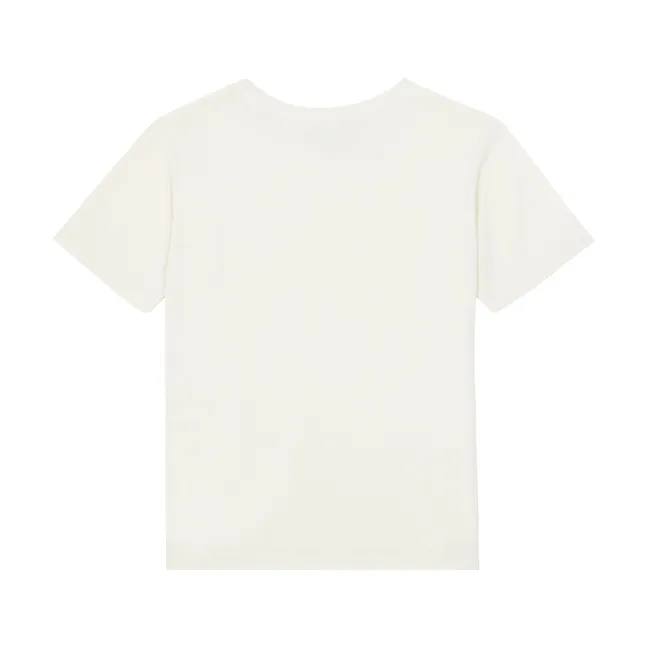 Camiseta de manga corta de algodón orgánico para niño | Crudo