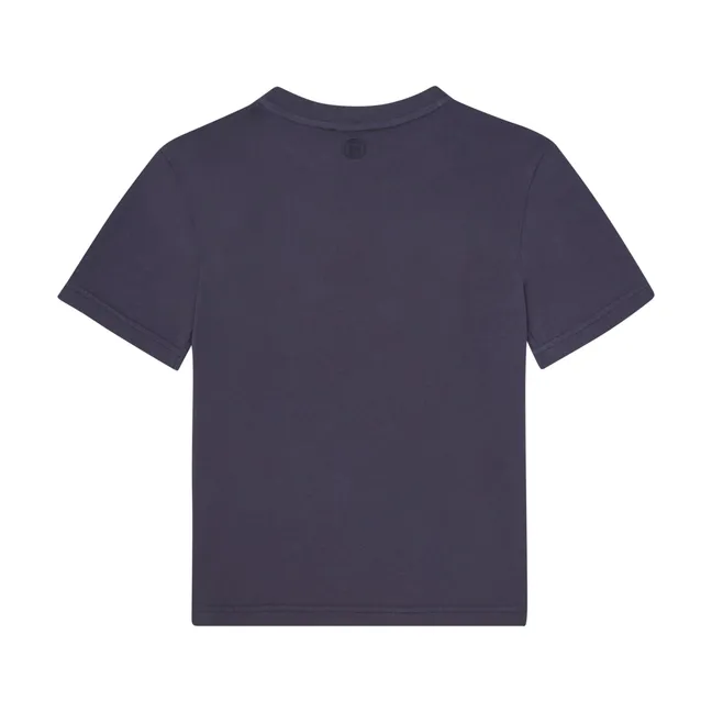 T-shirt bambino a maniche corte in cotone biologico | Blu notte