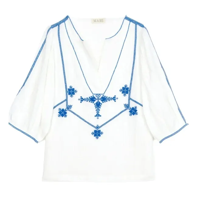 Blouse Vivien Brodée | Blanc
