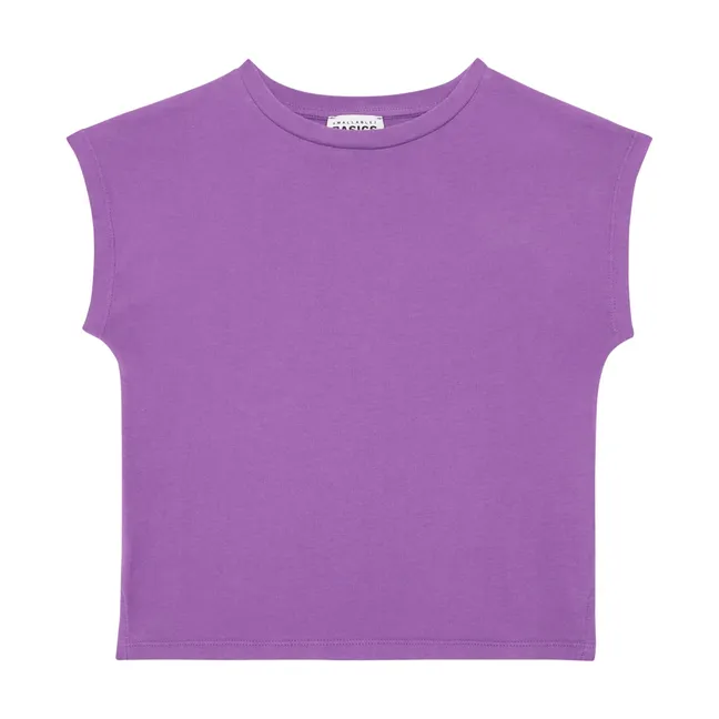 Girl's T-shirt Short Sleeve Organic Cotton | Purple
