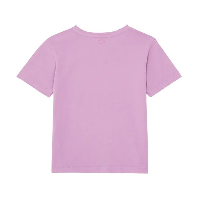 T-Shirt Mädchen Kurzarm Bio-Baumwolle | Mauve
