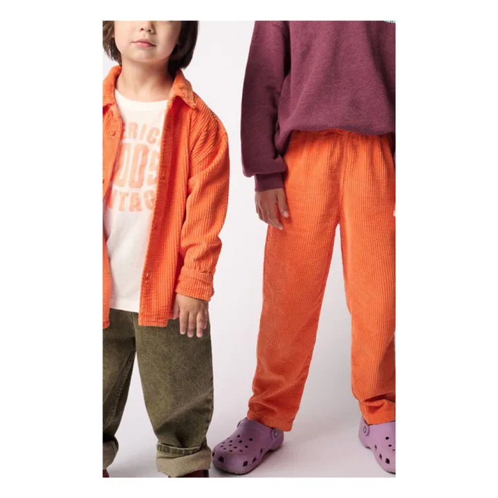Chemise Velours Côtelé Padow | Orange- Image produit n°2