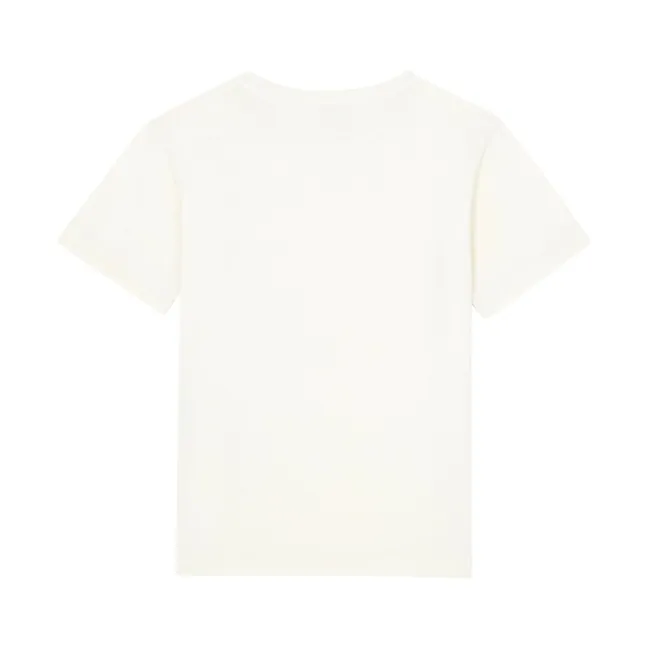 Camiseta de niña de manga corta de algodón orgánico | Crudo