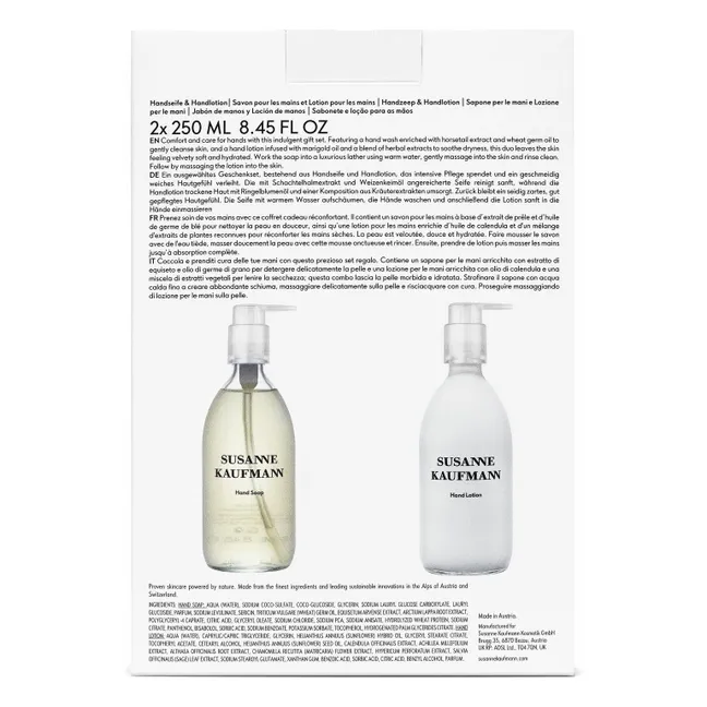 Coffret savon et crème pour les mains - 500ml