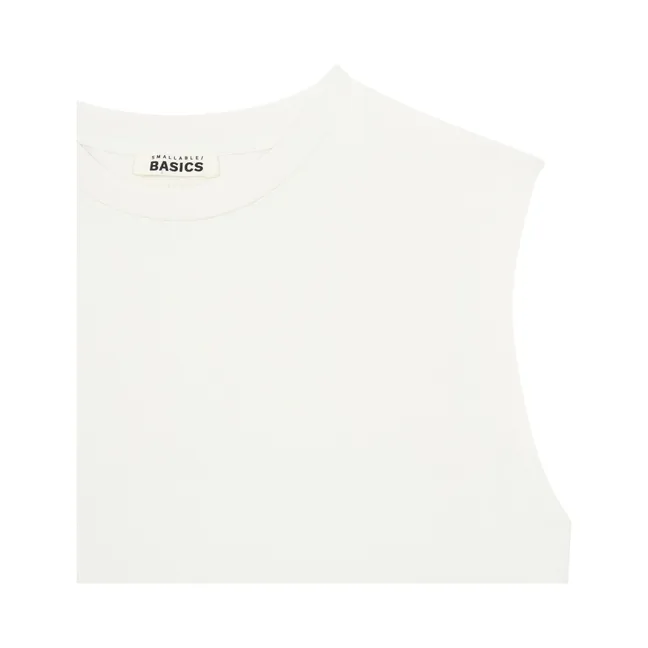 T-shirts Femme Sans manches Coton Bio | Ecru