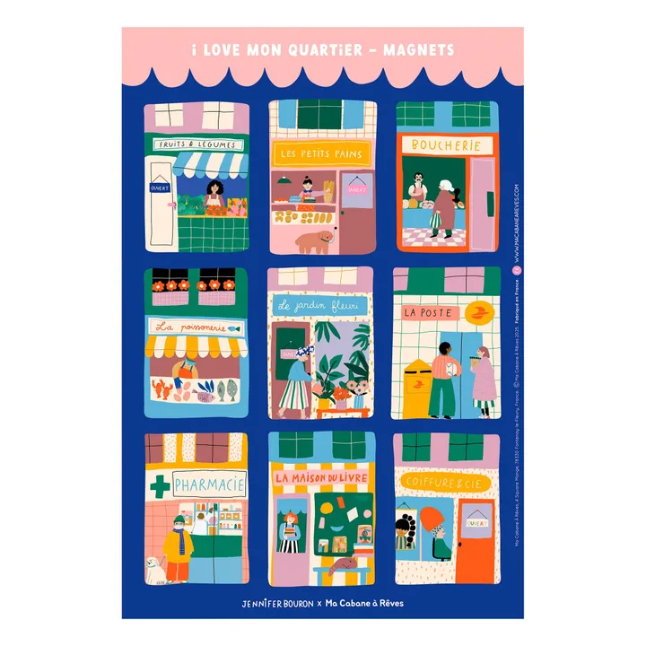 Adhesivos magnéticos Mon Quartier- Imagen del producto n°0