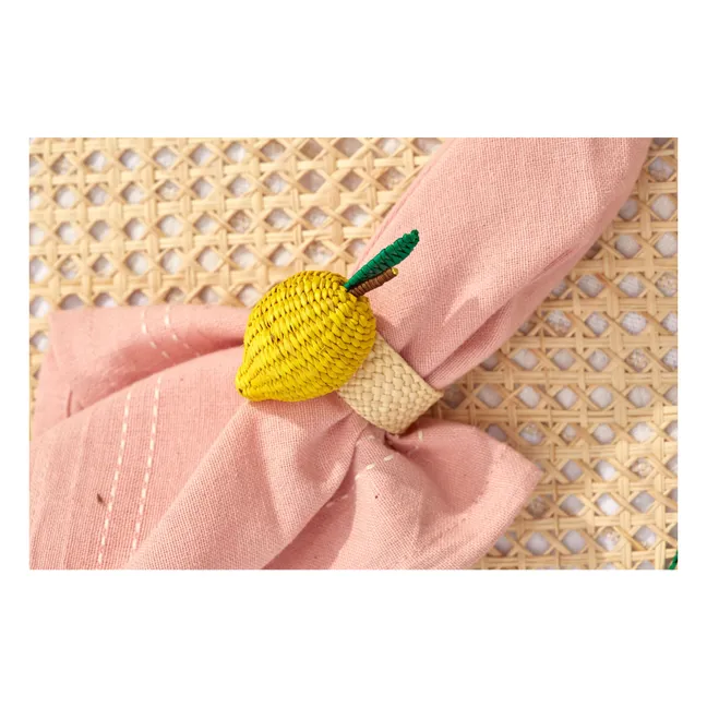 Rond de serviette Citron | Jaune