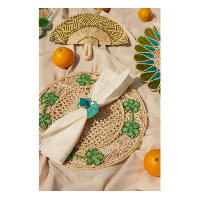 Rond de serviette Poisson | Bleu