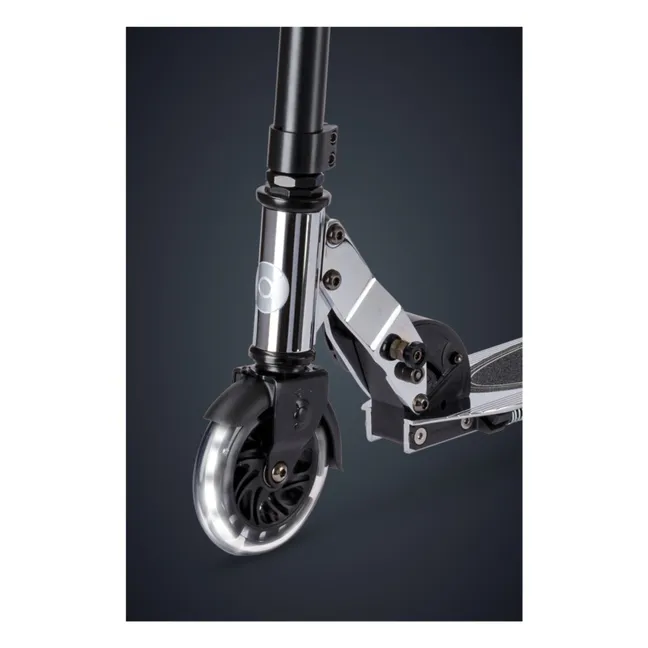 Scooter LED Micro Sprite Cromo plateado | Negro