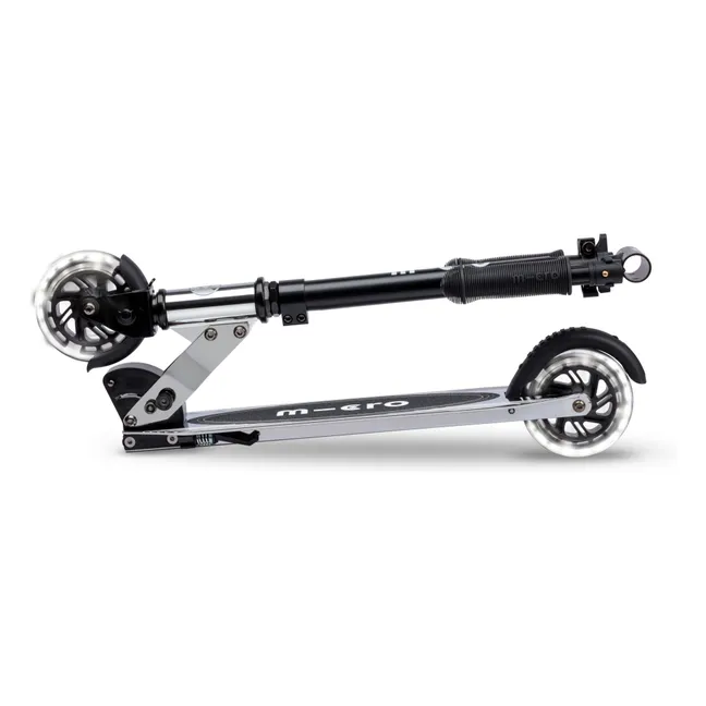 Scooter LED Micro Sprite Cromo plateado | Negro
