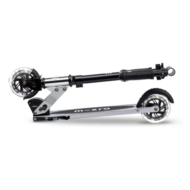 Trottinette Micro Sprite LED Silverchrome | Noir